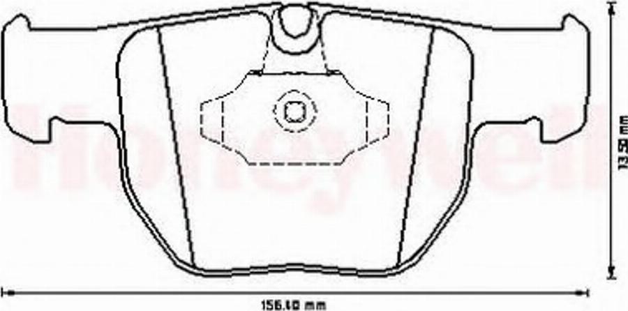 BENDIX 572507B - Тормозные колодки, дисковые, комплект unicars.by