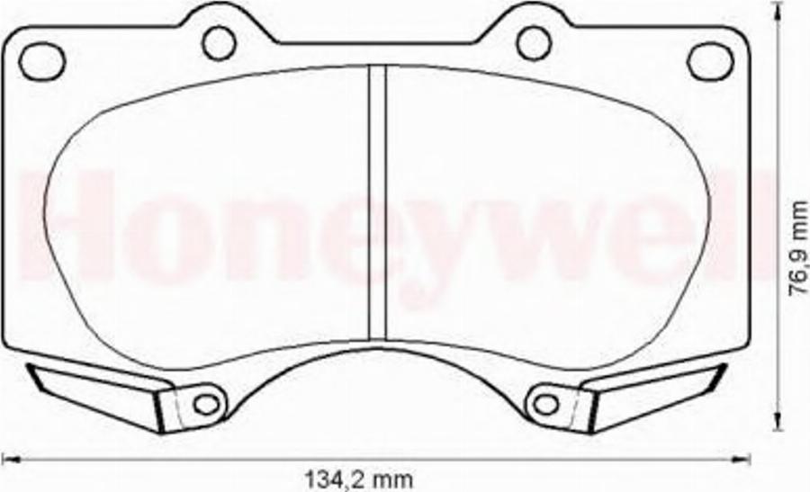 BENDIX 572515B - Тормозные колодки, дисковые, комплект unicars.by