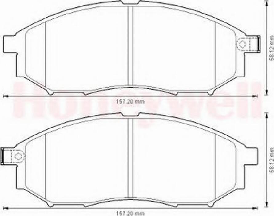 BENDIX 572575 B - Тормозные колодки, дисковые, комплект unicars.by