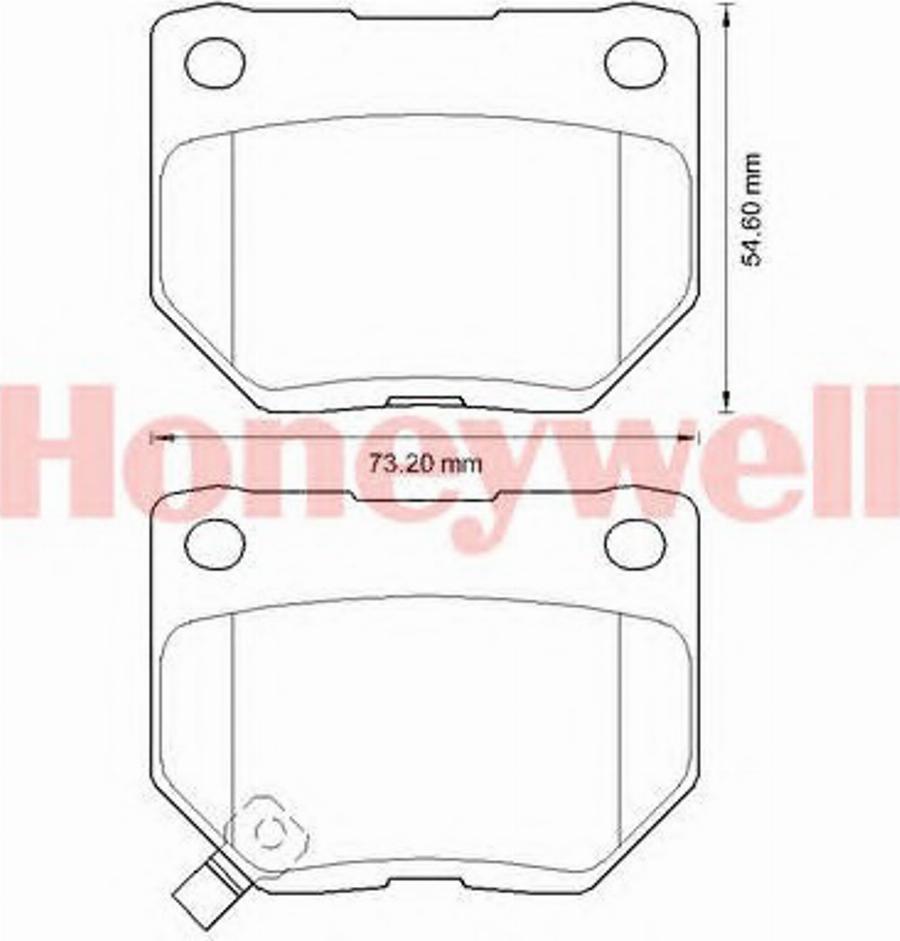 BENDIX 572645B - Тормозные колодки, дисковые, комплект unicars.by