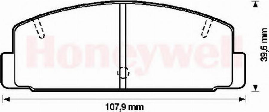 BENDIX 572193B - Тормозные колодки, дисковые, комплект unicars.by