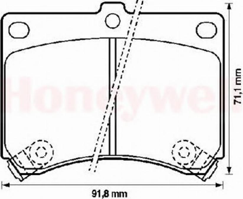 BENDIX 572146B - Тормозные колодки, дисковые, комплект unicars.by