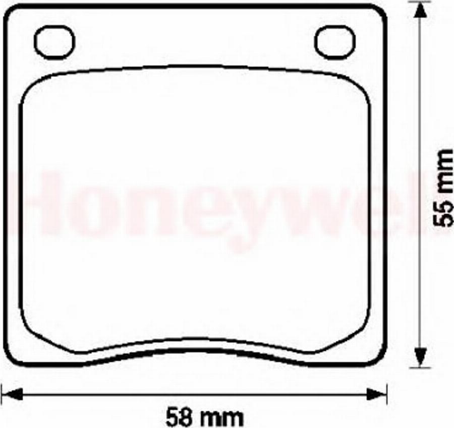 BENDIX 572102B - Тормозные колодки, дисковые, комплект unicars.by