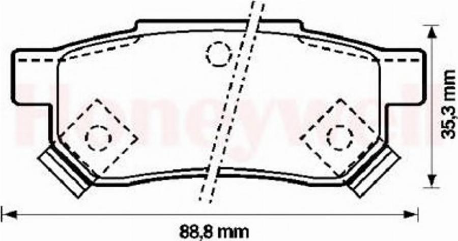 BENDIX 572136B - Тормозные колодки, дисковые, комплект unicars.by