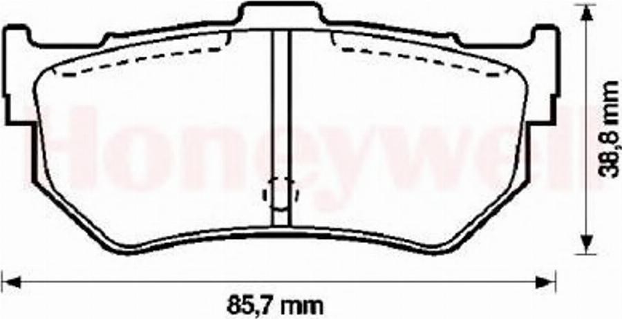 BENDIX 572133B - Тормозные колодки, дисковые, комплект unicars.by