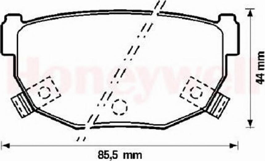 BENDIX 572132B - Тормозные колодки, дисковые, комплект unicars.by