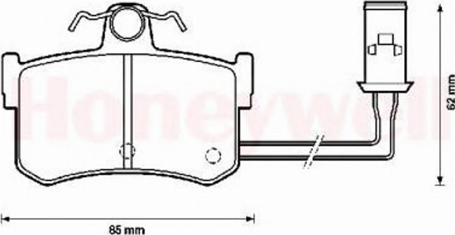 BENDIX 572124B - Тормозные колодки, дисковые, комплект unicars.by