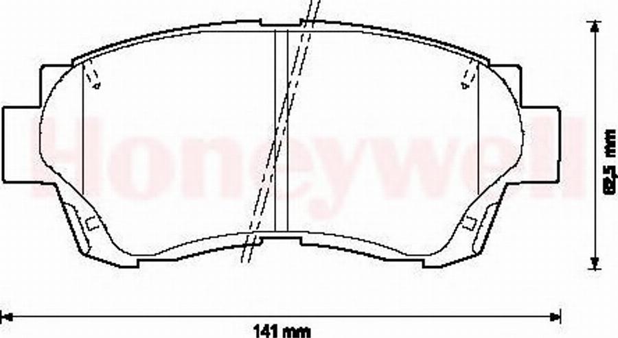 BENDIX 572392B - Тормозные колодки, дисковые, комплект unicars.by