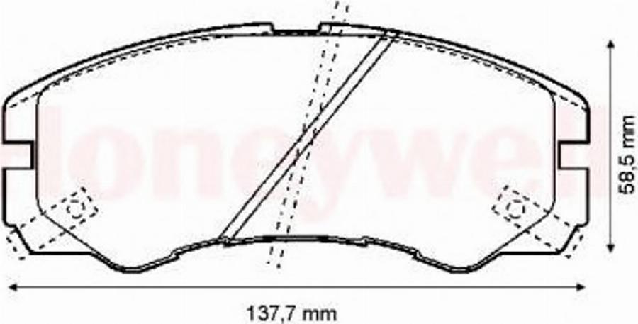 BENDIX 572348B - Тормозные колодки, дисковые, комплект unicars.by