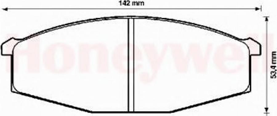 BENDIX 572361B - Тормозные колодки, дисковые, комплект unicars.by