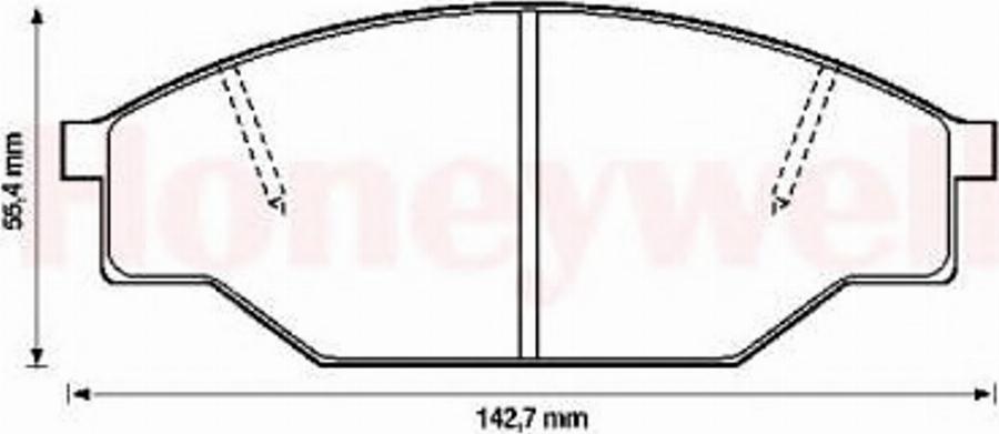 BENDIX 572363B - Тормозные колодки, дисковые, комплект unicars.by