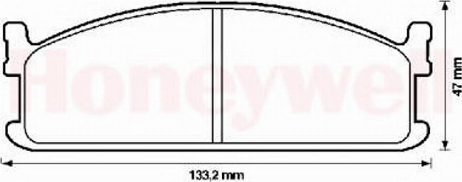 BENDIX 572335B - Тормозные колодки, дисковые, комплект unicars.by