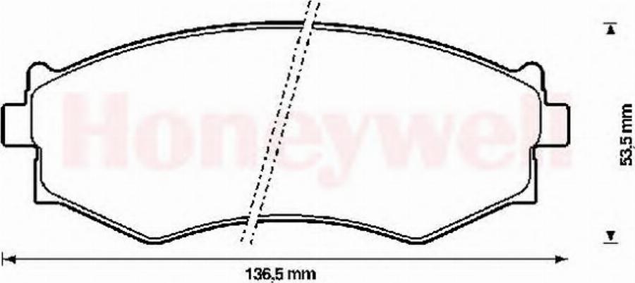 BENDIX 572338B - Тормозные колодки, дисковые, комплект unicars.by