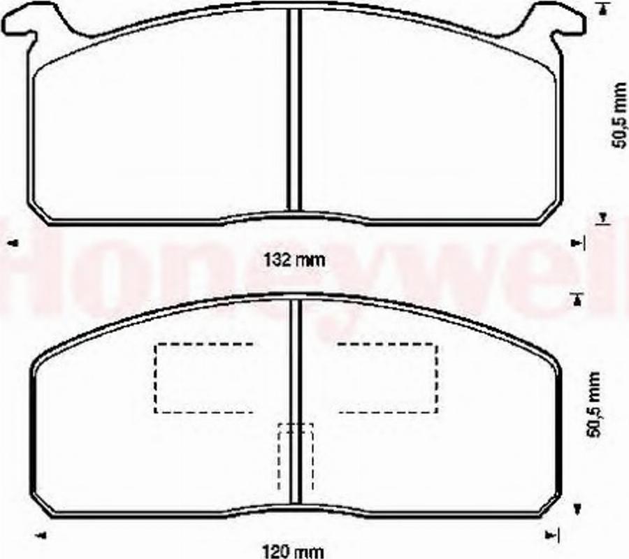 BENDIX 572326B - Тормозные колодки, дисковые, комплект unicars.by