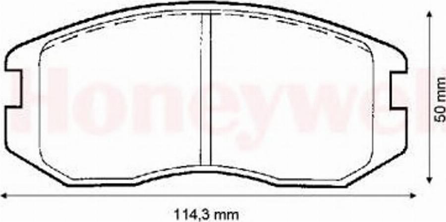 BENDIX 572375B - Тормозные колодки, дисковые, комплект unicars.by