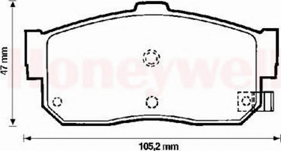 BENDIX 572376B - Тормозные колодки, дисковые, комплект unicars.by