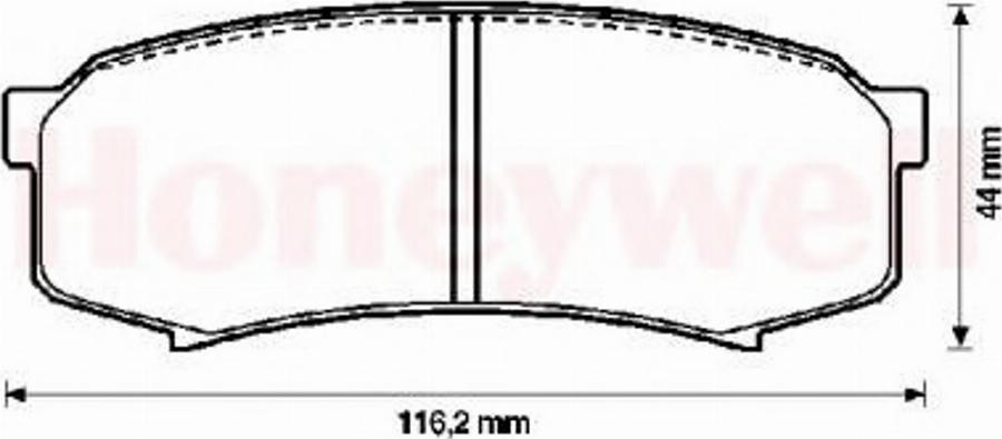 BENDIX 572245B - Тормозные колодки, дисковые, комплект unicars.by