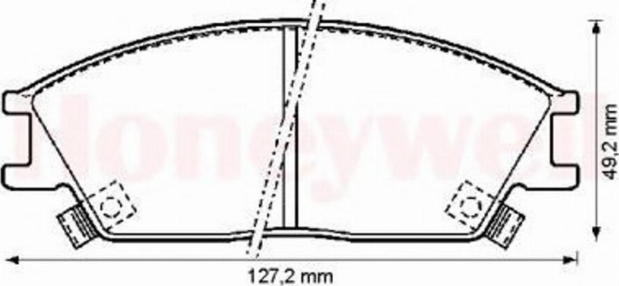 BENDIX 572269B - Тормозные колодки, дисковые, комплект unicars.by