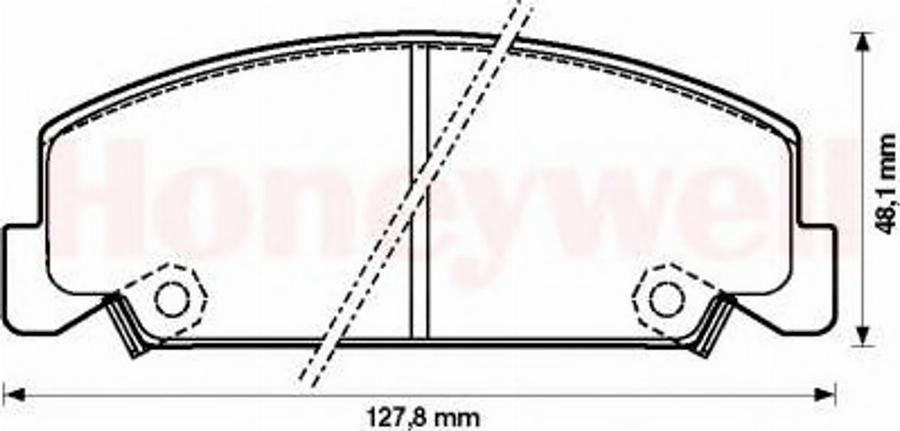 BENDIX 572284B - Тормозные колодки, дисковые, комплект unicars.by