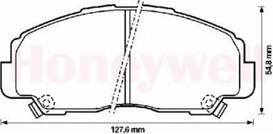 BENDIX 572278B - Тормозные колодки, дисковые, комплект unicars.by