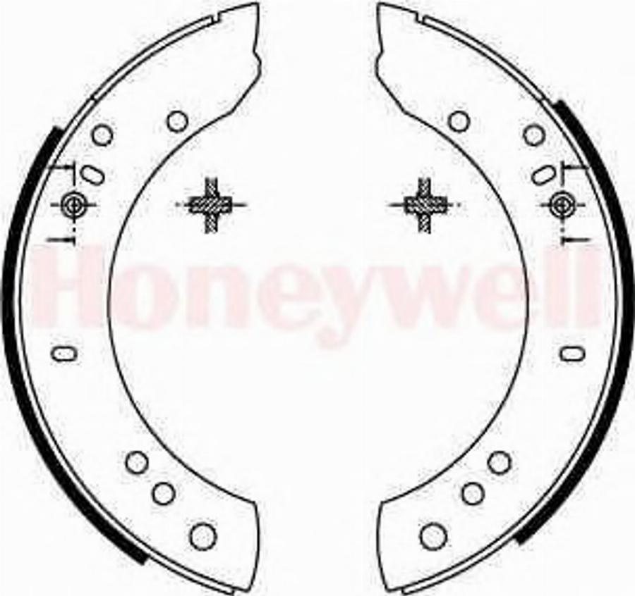 BENDIX 361350B - Комплект тормозных колодок, барабанные unicars.by