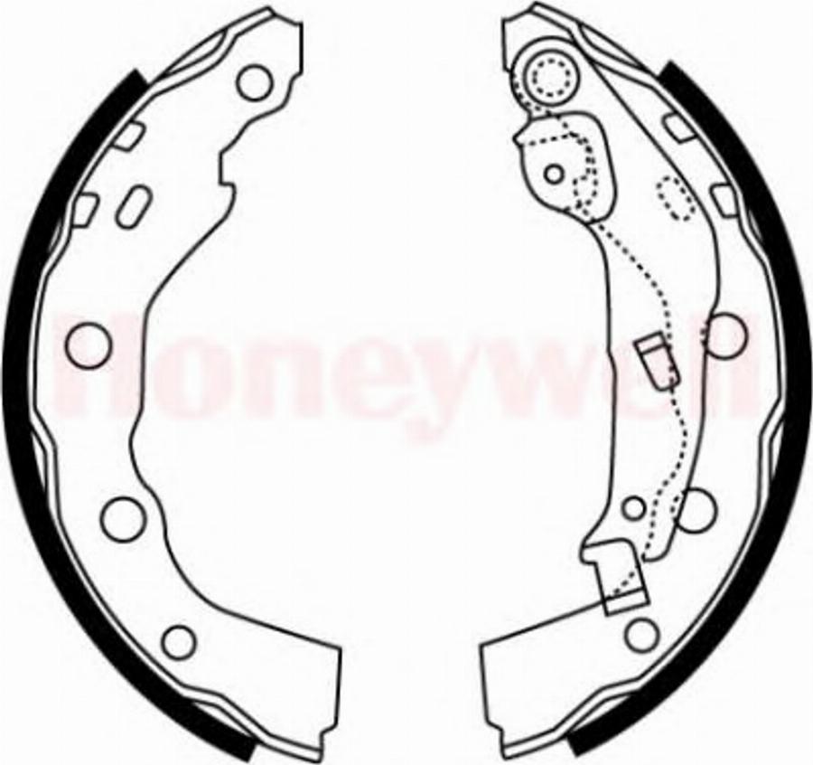 BENDIX 362425 B - Комплект тормозных колодок, барабанные unicars.by