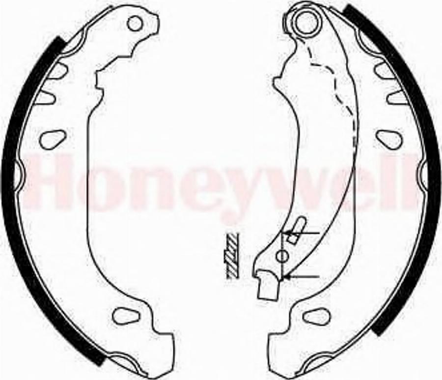 BENDIX 362373B - Комплект тормозных колодок, барабанные unicars.by