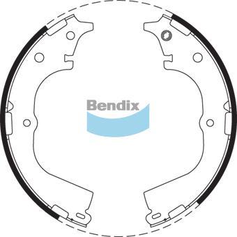 BENDIX BS1678 - Комплект тормозных колодок, барабанные unicars.by