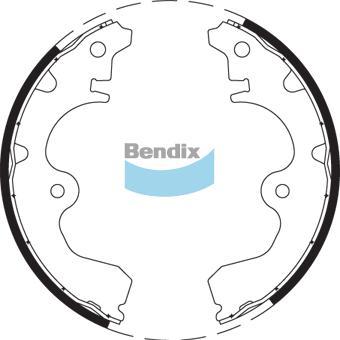 BENDIX BS1731 - Комплект тормозных колодок, барабанные unicars.by