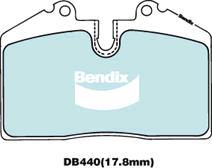 BENDIX DB440 GCT - Тормозные колодки, дисковые, комплект unicars.by