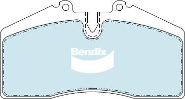 BENDIX DB439 GCT - Тормозные колодки, дисковые, комплект unicars.by