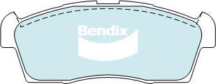 BENDIX DB1918 GCT - Тормозные колодки, дисковые, комплект unicars.by