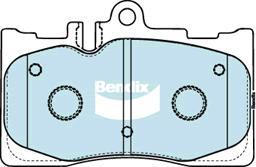 BENDIX DB1496 GCT - Тормозные колодки, дисковые, комплект unicars.by