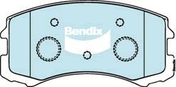 BENDIX DB1455 GCT - Тормозные колодки, дисковые, комплект unicars.by