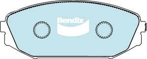 BENDIX DB1410 GCT - Тормозные колодки, дисковые, комплект unicars.by