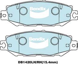 BENDIX DB1420 GCT - Тормозные колодки, дисковые, комплект unicars.by