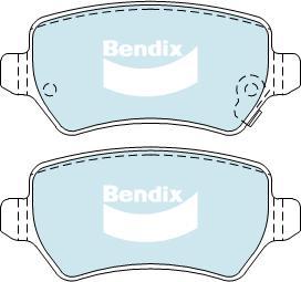 BENDIX DB1511 GCT - Тормозные колодки, дисковые, комплект unicars.by