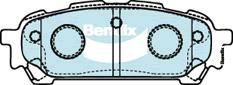 BENDIX DB1672 4WD - Тормозные колодки, дисковые, комплект unicars.by