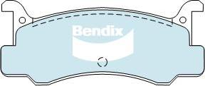 BENDIX DB1159 GCT - Тормозные колодки, дисковые, комплект unicars.by