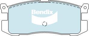 BENDIX DB1115 GCT - Тормозные колодки, дисковые, комплект unicars.by