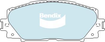 BENDIX DB1820 GCT - Тормозные колодки, дисковые, комплект unicars.by