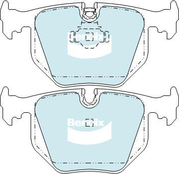 BENDIX DB1397 4WD - Тормозные колодки, дисковые, комплект unicars.by