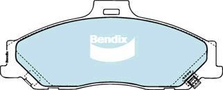 BENDIX DB1366 GCT - Тормозные колодки, дисковые, комплект unicars.by