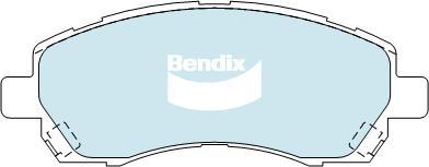 BENDIX DB1363 GCT - Тормозные колодки, дисковые, комплект unicars.by