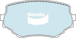 BENDIX DB1312 GCT - Тормозные колодки, дисковые, комплект unicars.by