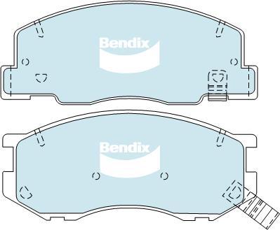 BENDIX DB1372 4WD - Тормозные колодки, дисковые, комплект unicars.by