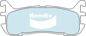 BENDIX DB1291 GCT - Тормозные колодки, дисковые, комплект unicars.by