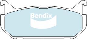 BENDIX DB1254 GCT - Тормозные колодки, дисковые, комплект unicars.by