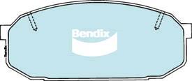 BENDIX DB1287 GCT - Тормозные колодки, дисковые, комплект unicars.by