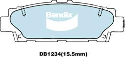 BENDIX DB1234 GCT - Тормозные колодки, дисковые, комплект unicars.by